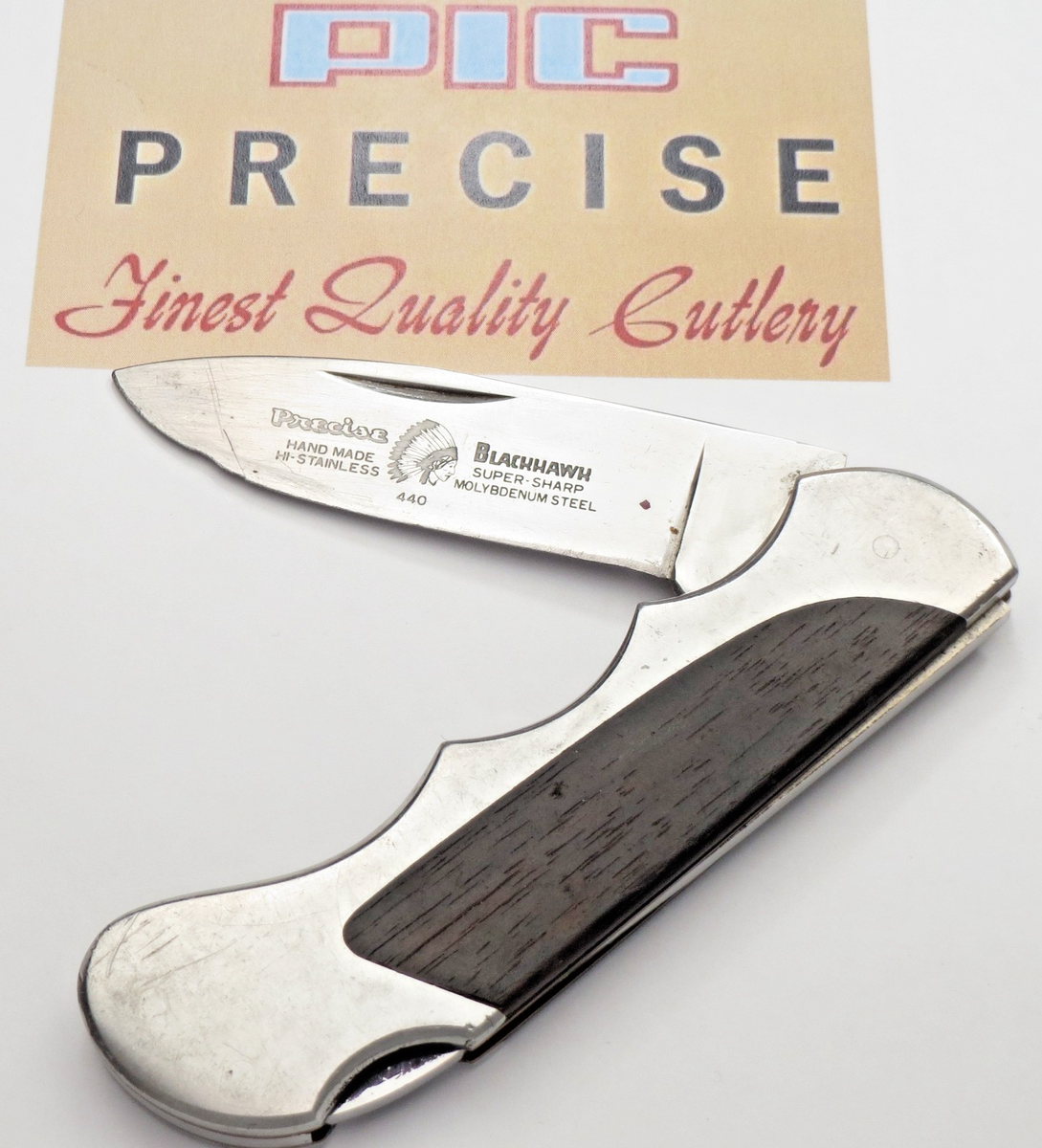 Vintage PRECISE BLACKHAWK - Made in Seki Japan – Lockback Folding