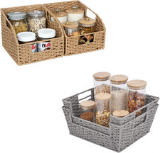 Stylish Round Paper Rope Storage Baskets for Home Organization