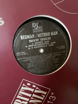 Redman & Method Man How High 12'' Vinyl Record 1995