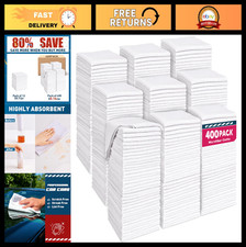 Bulk Microfiber Cleaning Cloths 400 Pack - 12x12" Towels for Cars  Home Cleanin