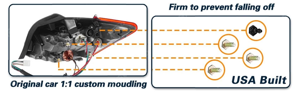 For 2021-2023 Hyundai Elantra SE SEL Halogen Tail Light Lamp US Built Left Right - Image 3 of 4