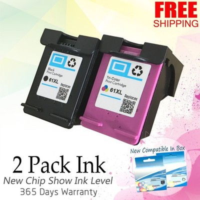 Black & Color Ink Cartridge Combo Set for HP 61XL ENVY DeskJet OfficeJet Printer