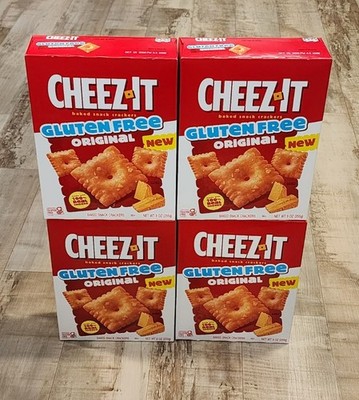 LOT OF 4 GLUTEN FREE Cheez-It Original Cheese Crackers New In Hand 9oz Exp 10/26