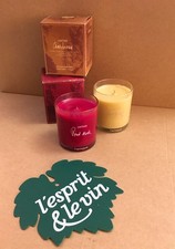 L'ESPRIT & LE VIN coppia candela aroma VINO Candele vasetto vetro made in France