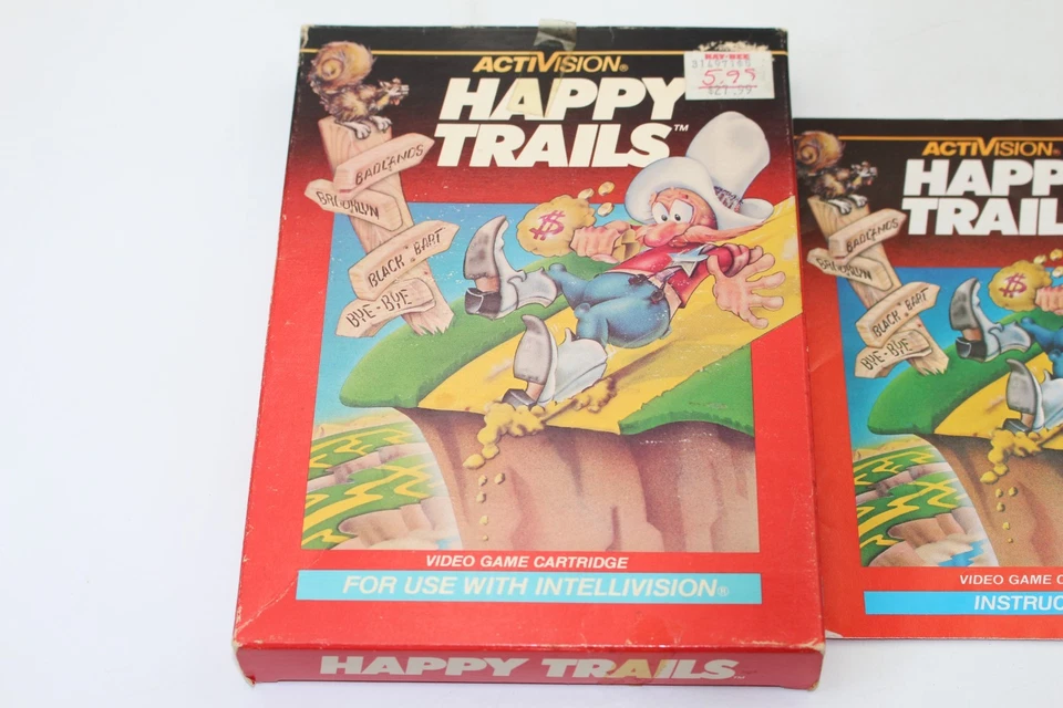 Happy Trails (Intellivision, 1983) - w/ Box, Manual, Overlays - Image 2 of 4