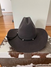 Vtg. Beaver Brand 7 1/8-57 Genuine Fur Felt 5X Cowboy Hat in box