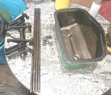 1947 John Deere B Jd Tractor Rocker Arm Assembly An  Cover & Bolts Push Rods Set