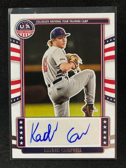 2024 Panini Stars & Stripes USA Baseball - #NTS-KC Kayden Campbell Autograph