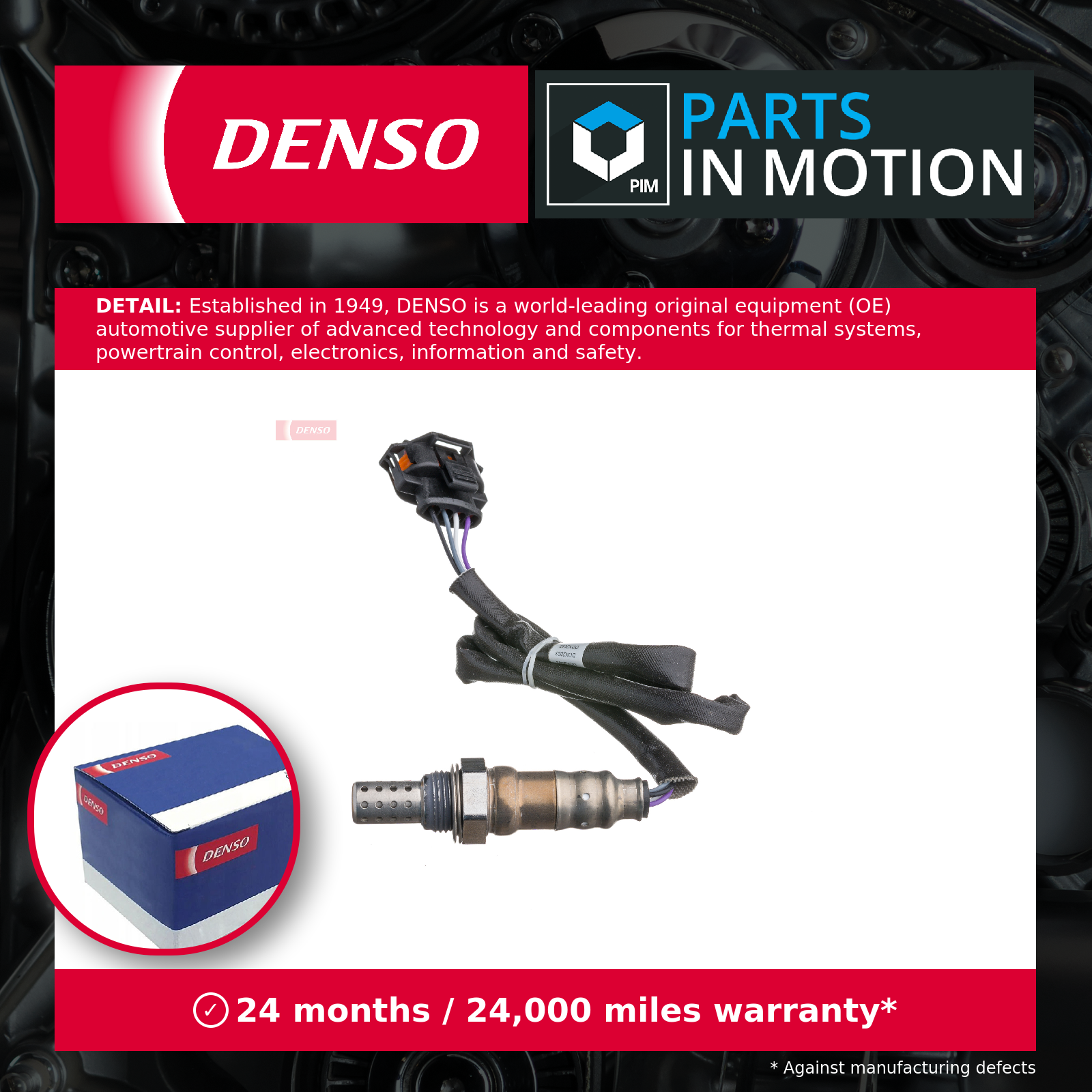 Lambda sensor Heated DOX-2003 DENSO for OPEL CHEVROLET - Image 31