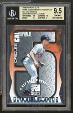 Cal Ripken Card 1998 Donruss Elite Prime Numbers Die Cut Samples #4A BGS 9.5