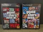 PlayStation 2 - Grand Theft Auto 3 & Vice City Lot PS2 w/ Manuals & Maps