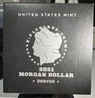 2021-D SILVER MORGAN DOLLAR WITH BOX/COA MINT CODE 21XG DENVER
