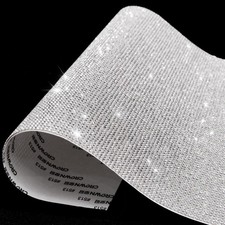 Bling Crystal Rhinestone Sheets Self Adhesive, Glitter Rhinestone Sheet for Car
