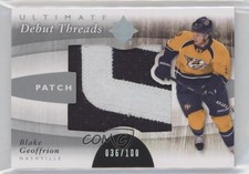 2011 Ultimate Collection Debut Threads 36/100 Blake Geoffrion #DT-BG Patch x6g