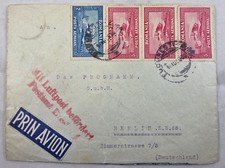Cover, postal stationery, airmail Romania 1930 to Germany