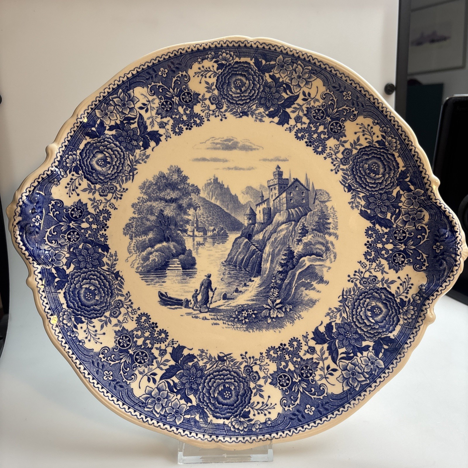 Villeroy & Boch V &. B Mettlach Saar Burgenland Kuchen Platte Teller 31,5 cm DM