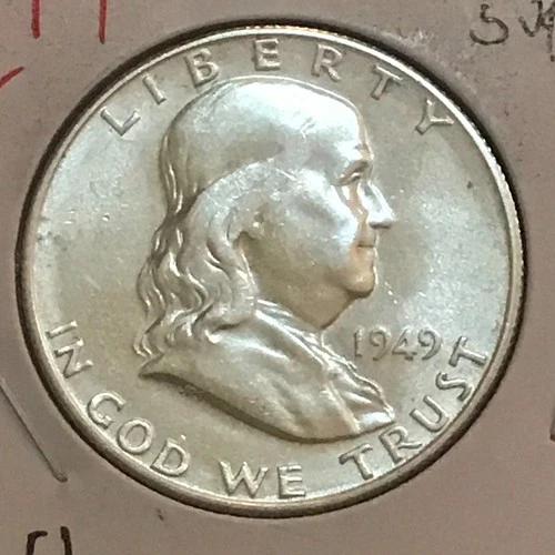U.S. Franklin Half AU 1949-S
