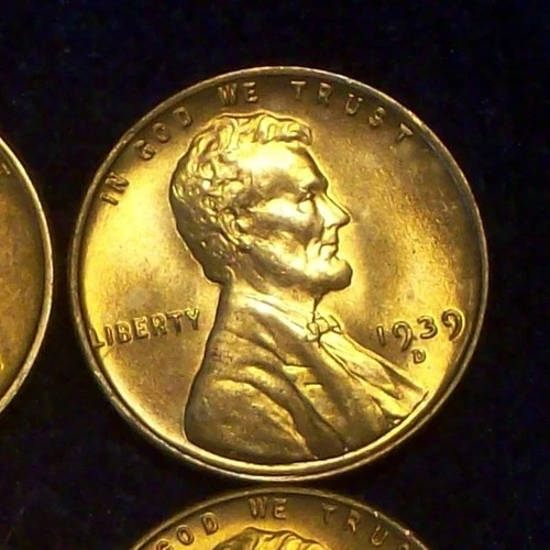 1939-D GEM BU - SUPER LINCOLN WHEAT CENT - NICE COLOR - GOOD DETAILS - SEE PICS!