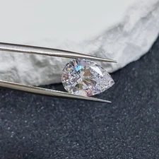 Natural Vivid White 'D' Color 3 Ct VVS1 Unheated Loose Diamond Pear Cut