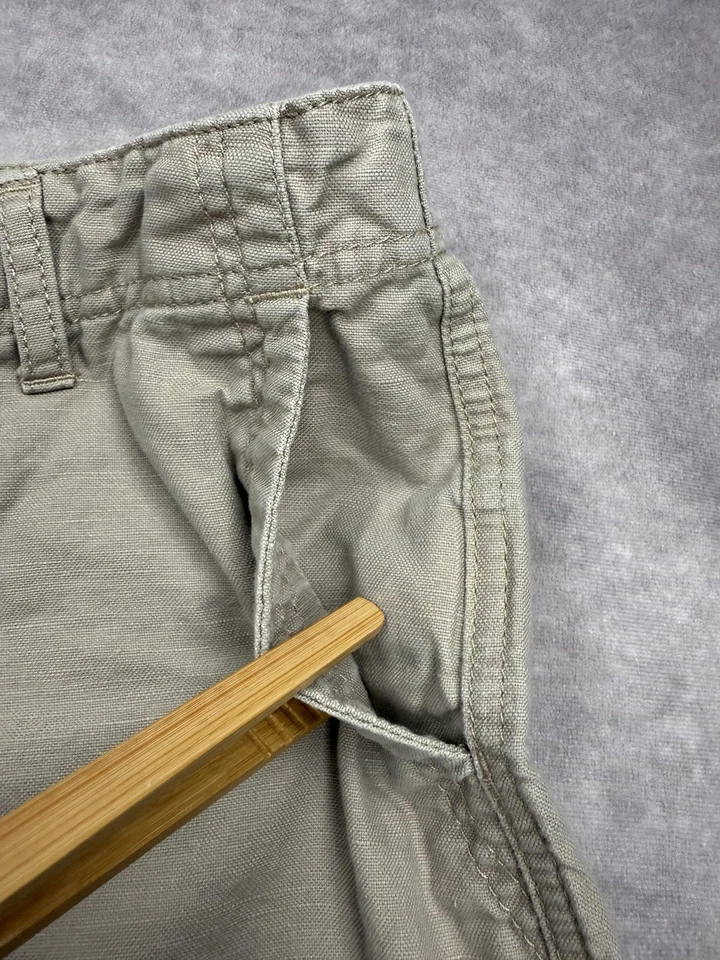 Pantalones Cortos North Face Para Mujer 6 Largos Caqui Beige Mezcla de Lino Informales Exterior Bolsillos Foto 4 de 4