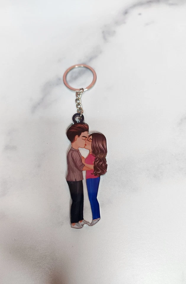 Lote de llaveros para besos de pareja llavero acrílico regalos, regalos de fiesta, San Valentín Foto 2 de 4