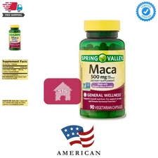 Spring Valley 500mg Maca Root Capsules – Gluten-Free Supplement for Vitality