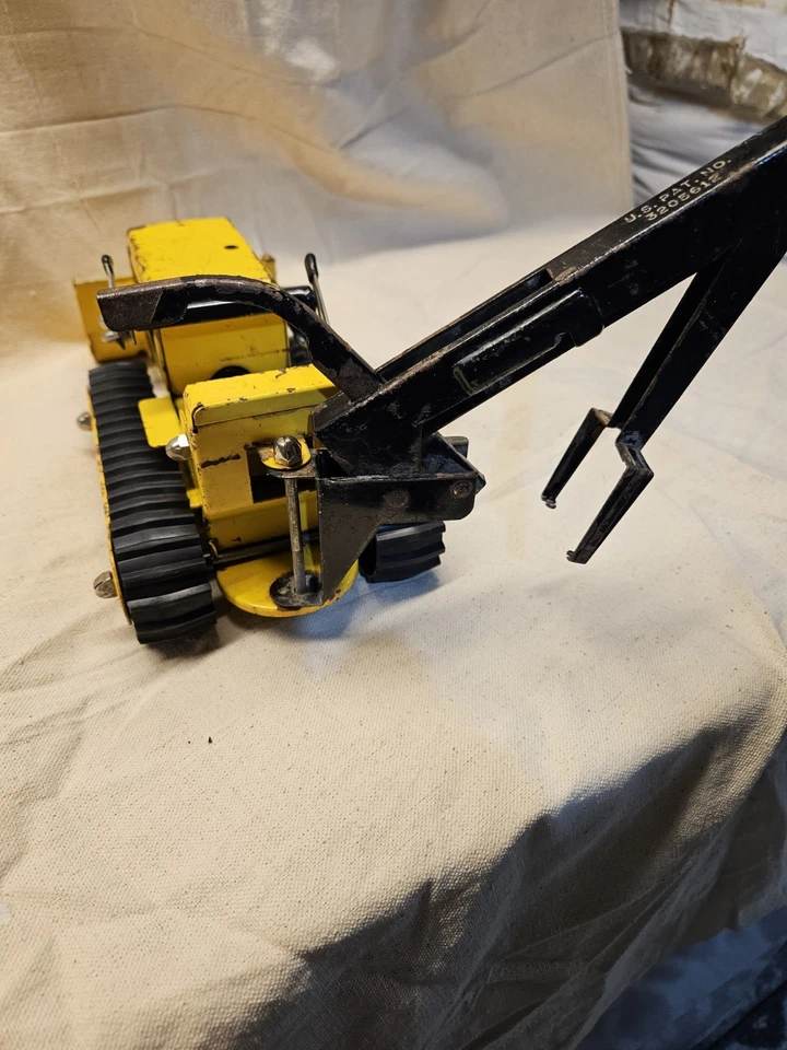 Retroexcavadora Tonka Trencher Loader 1968_69 #3 ¡De colección acero prensado! ¡Original! Amarillo Foto 3 de 4