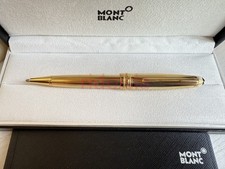 Autentica penna Montblanc Meisterstuck a sfera stella oro con scatola 164