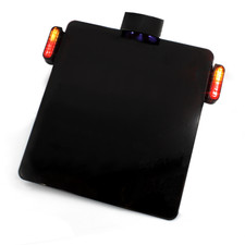 Kennzeichenhalter 180x200 DE mit LED Blinker Rücklicht 3in1 für Harley Touring