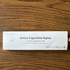 Active Capacitive Stylus Pen 1.5mm Nib Magnetic: White