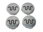 SET OF 4 New OEM 2015-2025 Ford KING RANCH 2.5" Wheel Center Cover Cap Chrome