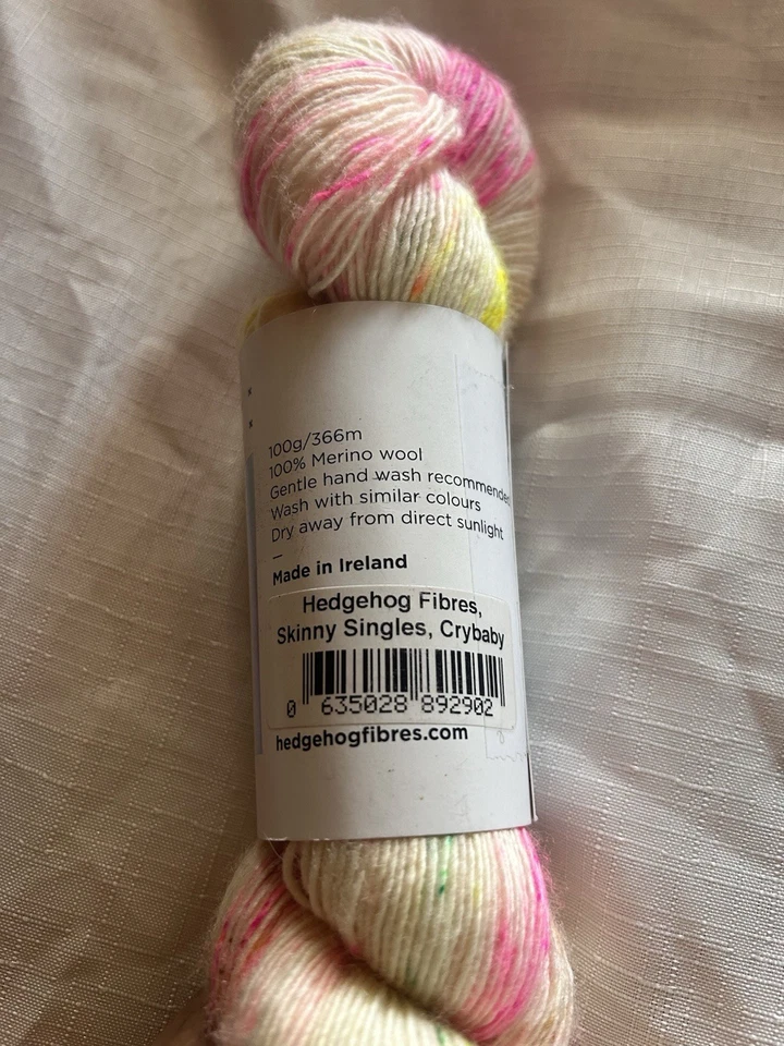 Lote de 3 madejas de hilo de lana merino individual flaco de fibras de erizo 366 m/400 yardas Foto 2 de 4