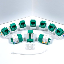 10 CAT6 RJ45 Ethernet Connectors Keystone Jack 8P/8C Network Iwillink X003RFB4YH