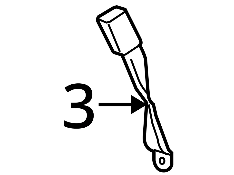 KIT DE CINTURÓN SONOMA PARA CHEVROLET GMC S10 2001-2004 88956066 - NUEVO OEM 88956066 Foto 4 de 4