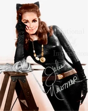 Catwoman Julie Newmar Autographed 8x10 Photo 1966 Batman Series REPRINT
