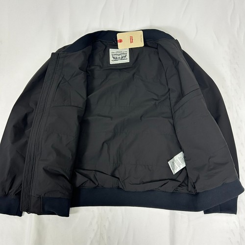 Levi's Men's Lightweight Lined Oceanview Bomber Flight Jacket M Black J25 NWT - Picture 4 of 7