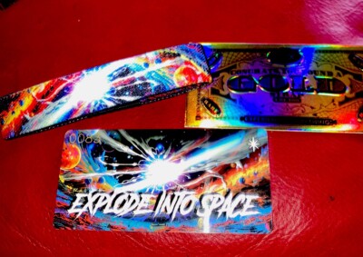 Zox Single White Star Gold Stitch 1/100 Explode Into Space Hermann Hesse Zitat
