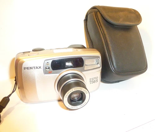 PENTAX ESPIO 738S Compact 35mm Film 38-70mm ZOOM Camera, In Working Order (282)