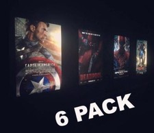 6-Pack "World Famous" 27x40 LED Glowbox Light Box Poster Frames