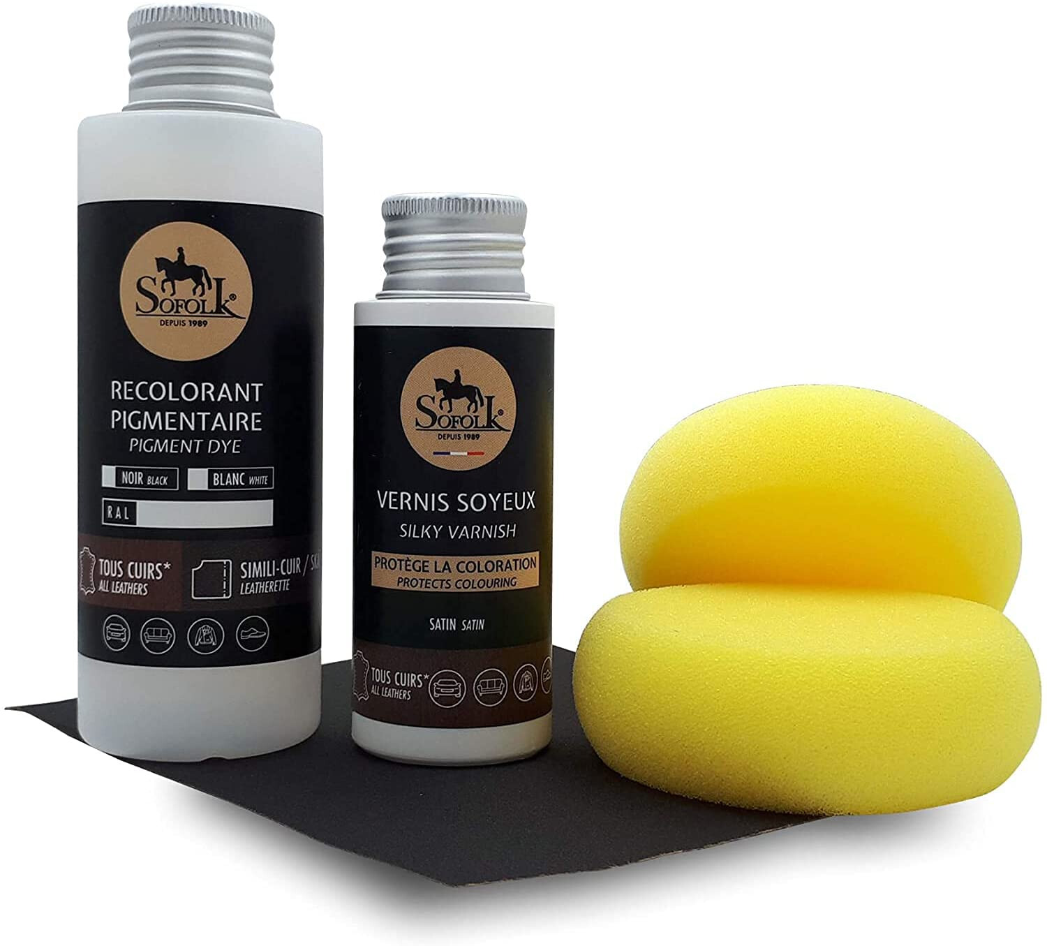 Kit peinture cuir pour raviver l'éclat des garnitures intérieures BMW