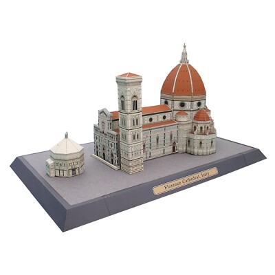 DIY Unassembled Florence Cathedral, Italy 3D Famous Building Paper Model