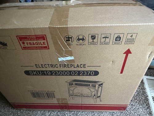 Electric Portable Space Heater Black w/Remote Control New - Picture 10 of 22