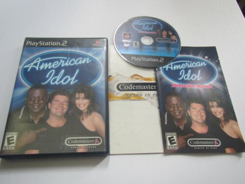 PlayStation 2 PS2 American Idol in case w/ manual & ad tested - 第 1/2 張圖片