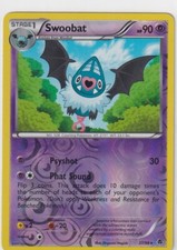 Pokemon Card Powerful Strike Swoobat Reverse Holo 37/98