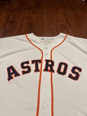 Majestic Cool Base Men's Houston Astros White Jersey 2XL XXL