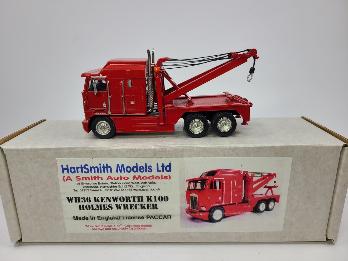 トミカ HOLMES POWER WRECKER 1/98 Kenworth K100 Holmes Wrecker - Red - ASAM Smith 1:48 Scale Model