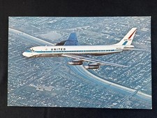 United Airlines, Douglas DC-8 Jet Mainliner (1970s) - Vintage Postcard