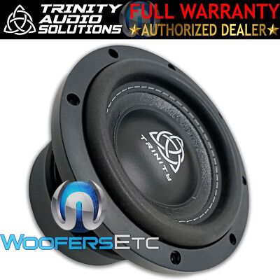 TRINITY AUDIO TAS-M6.5-D4 6.5'' 750W DUAL 4-OHM CAR SUBWOOFER BASS SPEAKER NEW