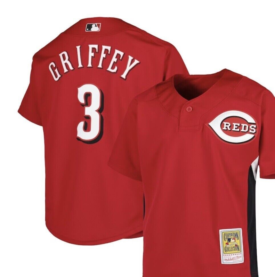 応援グッズ Cincinnati Reds Ken Griffey Jr jersey BL mens-nike-ken-griffey-jr-black