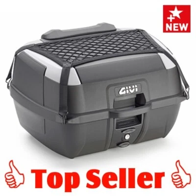 GIVI B45+ Monolock Topcase + Platte, Rückenlehne, Gepäcknetz, Innenmatte, 45l